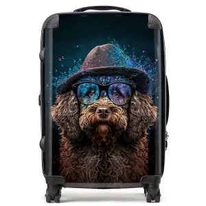 Labradoodle Dog Splashart Suitcase - Medium