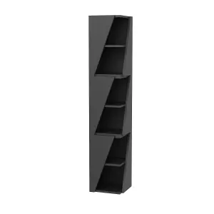 Decorotika Arrow 6-tier Corner Bookcase, Bookshelf, Shelving Unit