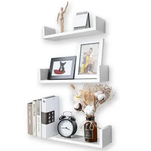 Byun 3 Piece Floating Shelf Set White