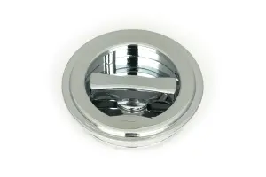 From The Anvil Polished Chrome 60mm Art Deco Round Pull - Privacy Set