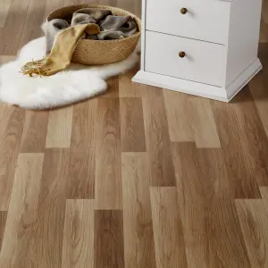 GoodHome Goldcoast Natural oak Natural oak effect Laminate Flooring, 2.397m²