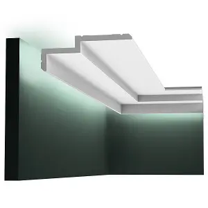 Orac Decor C391 Contemporary Coving or LED Lighting Moulding 2 Pack - 4 Metres