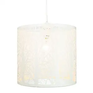 Unique and Beautiful Soft Cream Metal Forest Design Ceiling Pendant Shade