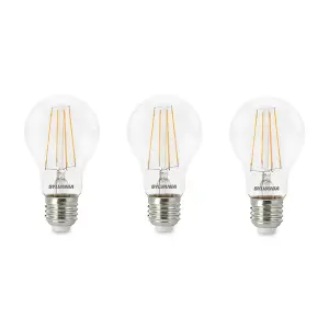 Sylvania ToLEDo Retro GLS Warm White E27 7W LED Bulb - 9 Pack