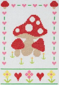 Counted Cross Stitch Kit: Essentials: Maggie Magoo: Folk Floral