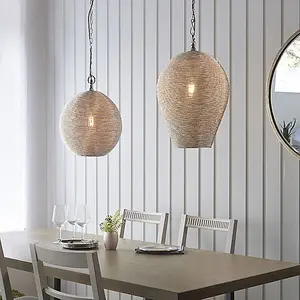 Luminosa Paresh Single Pendant Light Polished Nickel Plate