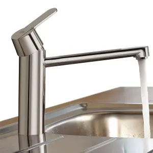 Grohe GET Stainless steel effect Kitchen Tap