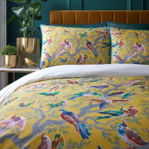 Birdity Absurdity 100% Cotton Sateen Duvet Cover Set