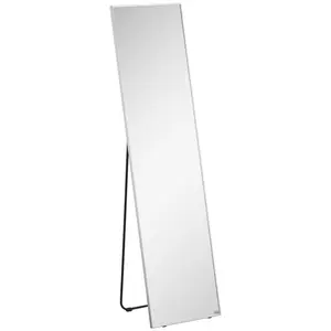 Metal Framed Freestanding Full Length Mirror SIlver