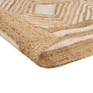 Jute Area Rug 200 x 300 cm Beige MENGEN