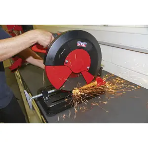 Sealey Cut-Off Saw 355mm 230v Abrasive Disc Portable Trigger Operated SM355D