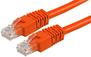 PRO SIGNAL - RJ45 Male to Male Cat6 UTP Ethernet Patch Lead, 5m Orange