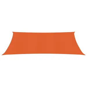 Berkfield Sunshade Sail 160 g/m2 Orange 2.5x5 m HDPE