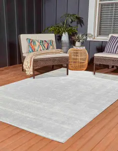 Modern Abstract Grunge Design Outdoor-Indoor Rugs Silver 160x230 cm