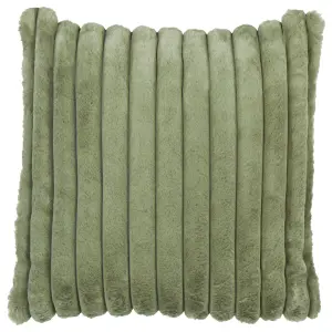 Set of 2 Cushions RAKYA Faux Fur 45 x 45 cm Solid Tufted Green