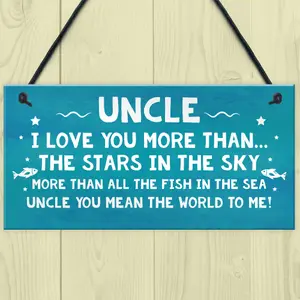 Birthday Gifts For Uncle Christmas Gift Hanging Plaque Uncle Gift From Niece Or Nephew