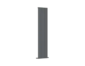 G-Rad Anthracite Single Column Flat Vertical Aluminium Radiator - 1800x440mm