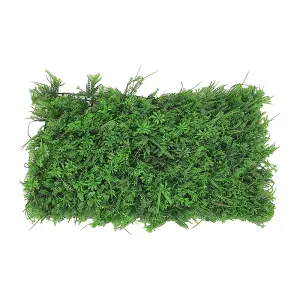 Garden Artificial Plant Wall Panel Faux Grass Wall Plants Backdrop Greenery Hedge 60cm (W) x 40cm (D)