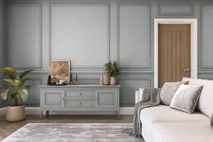 Hemway Chalk Based Furniture Paint Matt A5 Sample, Dove Grey, Peel & Stick Swatch For Interior Walls Wood