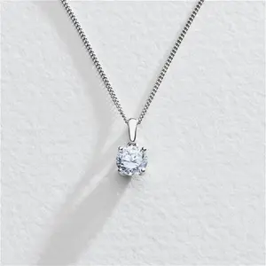 Revere Sterling Silver 6mm Round Pendant Necklace