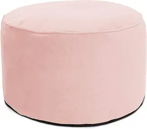 rucomfy Velvet Pouffe Beanbag - Pink