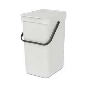 Brabantia Sort and Go 12 Litre Waste Bin Light Grey