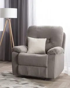 Recliner Chair BERGEN Fabric Taupe