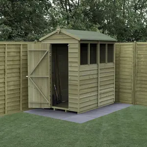 4LIFE Apex Shed 4x6 - Single Door - 4 Windows