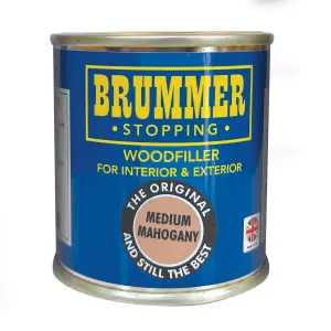 Brummer Wood Filler Medium Mahogany 250g - The Original And Still The Best