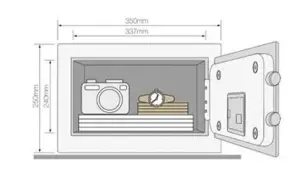 Yale Maximum Security Fingerprint Safe Medium - YSFM/250/EG1