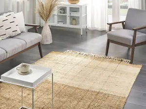 Jute Area Rug 160 x 230 cm Beige KARKIN