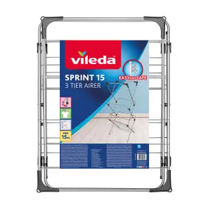 Vileda Sprint 3 tier Foldable Laundry Airer, 15m