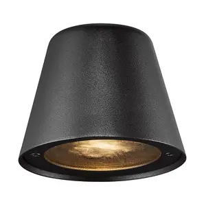 Nordlux Aleria Outdoor Patio Terrace Garden Wall Light In Black (Height) 11.3cm