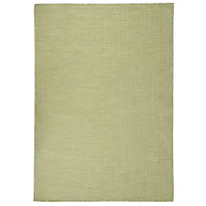 Berkfield Outdoor Flatweave Rug 140x200 cm Green