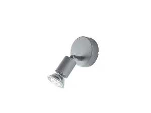 Luminosa SPOT LED Single Adjustable Spotlight Silver 400lm 2700K 14x8cm