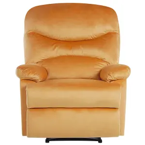 Recliner Chair ESLOV Velvet Mustard