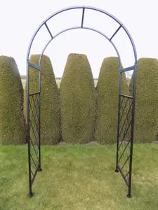 Metal Garden Arch Lattice Plant Support Arbour