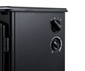 Adam Aviemore Electric Stove in Textured Black