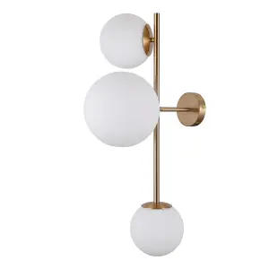 Luminosa Vailante Modern 3 Light Wall Lamp, E27+E14