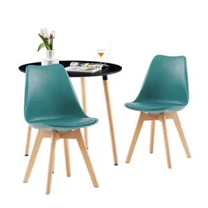 Leah 2 - Person Dining Set Dark Green