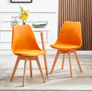 Nero Upholstered Side Chair (Set of 4) Orange