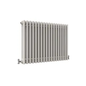 Horizontal White Triple Column Radiator (H) 600mm x (W) 830mm, 5353 BTU.