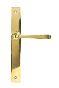 From The Anvil Aged Brass Avon Slimline Lever Latch Set