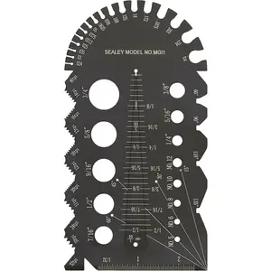 Imperial Multi Gauge - Stainless Steel - Thread & Pitch Identification Gauge