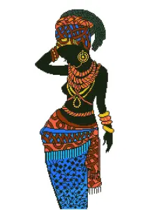 AFRICAN PRINCESS - Diamond Painting Kit: African Princess - Diamond Dotz