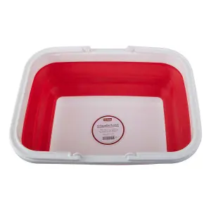 Maison by Premier Collapsible Red White Basket With Handles