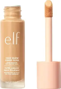 E.L.F. Halo Glow Liquid Filter, Complexion Booster For A Glowing, Soft-Focus Look, Infused With Hyaluronic Acid, Vegan & Cruelty-Free, 5 Medium - Tan