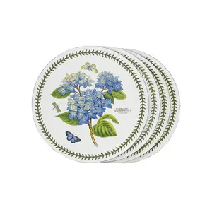 Botanic Garden 4 Piece Round Placemats Set