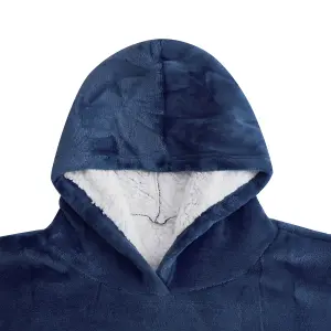 Super Soft Luxury teddy fleece hoodie - Navy