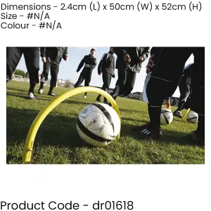 Spiked Outdoor Passing Arc - 50 x 30cm Football Accuracy Training Hoop